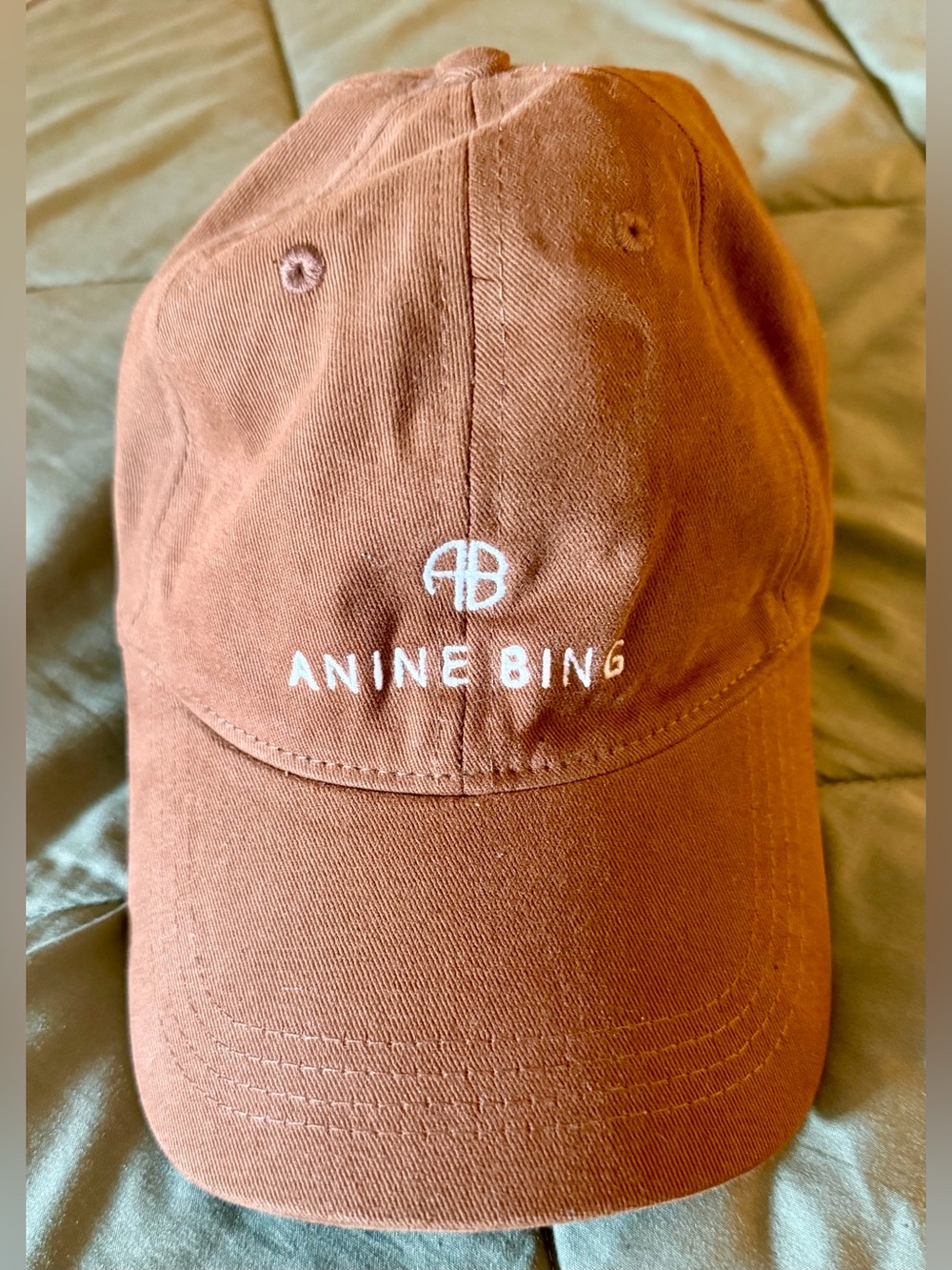 Anine Bing Dark Camel Jeremy Baseball Cap